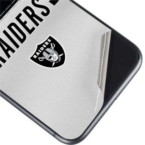 NFL Las Vegas Raiders White Striped iPhone 11 Skin